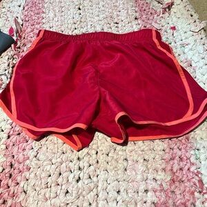 Women's Red Athletic Shorts